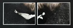Untitled (Neil) by Fiona Pardington, gelatin silver print, hand-coloured, diptych, offered Sep 2024