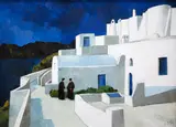 Tom Esplin, The Old Monastery on Ios, oil on board