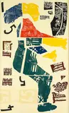 Philip Trusttum, Thumbs and Head, lithograph, triptych, 2/5