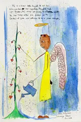 Andy Leleisi'uao, Untitled - Necto, ink and watercolour on paper