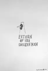 Peter Robinson, Return of the Chicken Men, graphite on paper