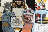 Richard Killeen, Message to here, mixed media on paper