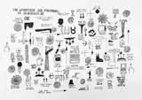 Peter Robinson, The Adventures and Discoveries of Robinson, ink on paper