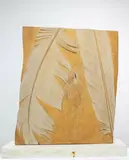 Steve Woodward, Untitled, carved and patinated wood, stone plinth