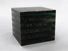Cube by John Edgar, granite, glass, sold Sep 2024