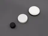 John Edgar, Untitled (Black and Whites), granite, marble, three parts