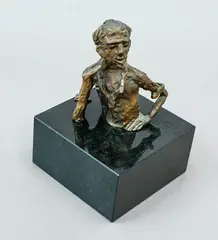 Pias the 4th (1933) by John Kavanagh, bronze and wood on marble plinth, offered Sep 2024