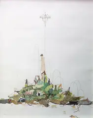 Susanne Kerr, Chandelier, gouache on Hahnemühle paper
