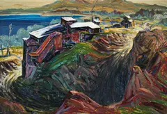 Sunday at the Quarry by Herbert Harry Tornquist, oil on board, offered Sep 2024
