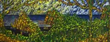Dean Buchanan, Untitled - View of Karekare, oil on hessian