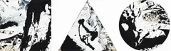 Sengai by Max Gimblett, acrylic polymer paint on canvas, triptych, offered Sep 2024