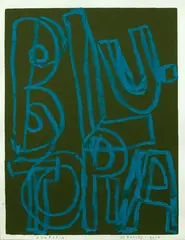 John Reynolds, Blutopia, pastel and acrylic on paper