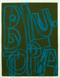 Blutopia by John Reynolds, pastel and acrylic on paper, sold Sep 2024