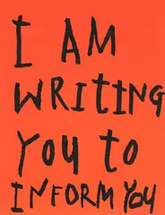 Wayne Youle, I Am Writing You to Inform You, acrylic on corrugated cardboard