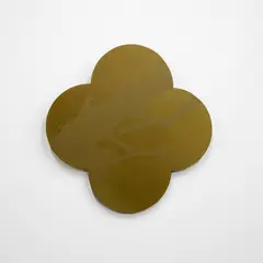 Remembrance by Max Gimblett, silkscreen-print on lacquered brass quatrefoil, sold Sep 2024