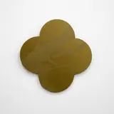 Max Gimblett, Remembrance, silkscreen-print on lacquered brass quatrefoil