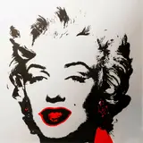 Golden Marilyn 11.36 by Andy Warhol, silkscreen print by Sunday B. Morning, sold Sep 2024