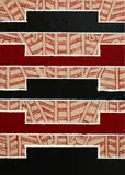Darryn George, Tukutuku #5, oil on canvas