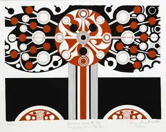 Paratene Matchitt, Murara ana te Ao, Kurehe ana te Ao, screenprint, 44/50