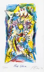 Philippa Blair, Big Skin, lithograph, 57/140