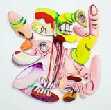 Robert McLeod, F.O.G.L, oil on artists' shaped board