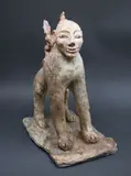 Bronwynne Cornish, Large Guardian figure, stained earthenware