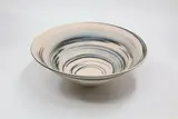 John Parker, Agate ware bowl, unglazed ceramic with straight flaring sides (tiny crack to the foot)