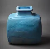 Len Castle, Impressive Blossom vase, with an unusual pale blue talc glaze
