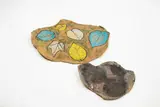 Potter Unknown, Set of two glazed earthenware dishes
