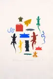 Salamander by Richard Killeen, acrylic on paper, sold Aug 2024
