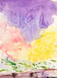 Gretchen Albrecht, Garden Path (2), watercolour