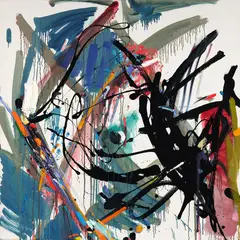 Allen Maddox, Head, acrylic and oil on canvas