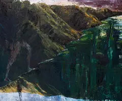 Euan MacLeod, Sea Saw, oil on canvas