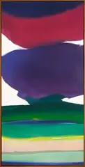 Gretchen Albrecht, Nightfall, Purple Sky, acrylic on canvas