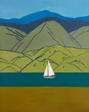 Rita Angus, Sailing on the Motueka River, Pangatotara
