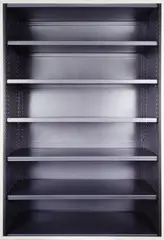 Frederick B. Butler Collection No. 26. Puke Ariki, New Plymouth, Empty Shelf. by Ann Shelton, type C print, edition of 3, offered Aug 2024