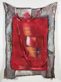 Don Peebles, Untitled Number I, acrylic on canvas, accompanied by original working drawing