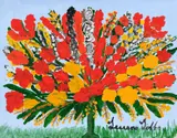 Teuane Ann Tibbo, Flower Study IV, oil on canvasboard