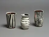 Martin Poppelwell, Three Vases, glazed earthenware