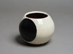 Untitled - Vase by Martin Poppelwell, glazed earthenware, sold Aug 2024