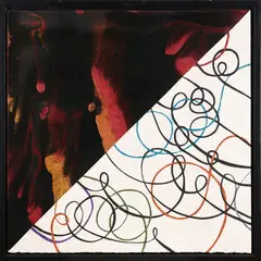 The Phenomenological Approach by Reuben Paterson, acrylic and glitter on canvas paper, sold Aug 2024
