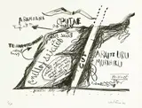 Ralph Hotere, Oputae, lithograph, AP