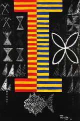 Fau mo 'Oe by Fatu Feu'u, mixed media on canvas, sold May 2024