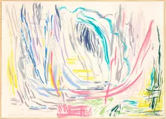 Gretchen Albrecht, Current (Oriental), pastel on paper