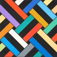 Ian Scott, Small Lattice No. 106, acrylic on canvas