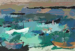 Douglas MacDiarmid, Isle De Lerins, oil on canvas
