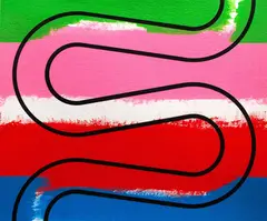 Jan van der Ploeg, The Wave, acrylic on paper