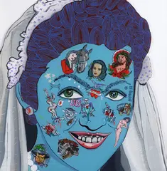 Sam Mitchell, Chewed, acrylic on perspex