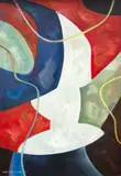 Charles Herbert Smales Tole, Abstract Study, oil on board
