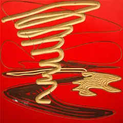 D. J. Simpson, Mr Bezier, laminate on birch plywood (red), 10/25
